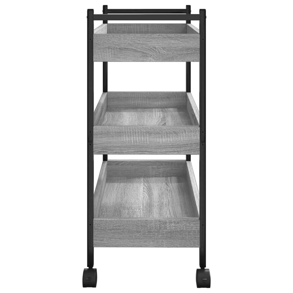Kitchen Trolley Grey Sonoma 50x30x70 cm Engineered Wood